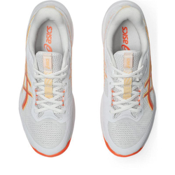 Женские кроссовки для бадминтона/сквоша Asics Netburner Мячistic FF 4 - white/vivid coral