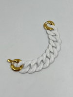 Браслет с белой эмалью Monet