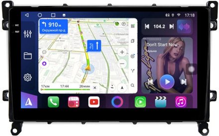 Магнитола для Toyota Prius 50, PHV 2019-2022 - FarCar BM9-9528N монитор 9.5" QLED на Android 14, TS10, 4+32Гб, CarPlay, 4G SIM-слот