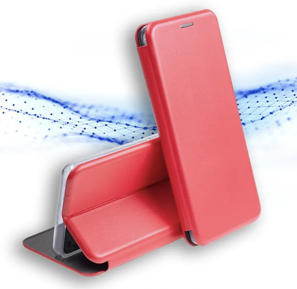 Чехол книжка Xiaomi Poco M3/Redmi 9T силикон матовый Red Zibelino