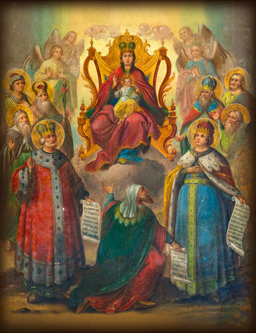 Пресвятая Богородица Фреска Углич