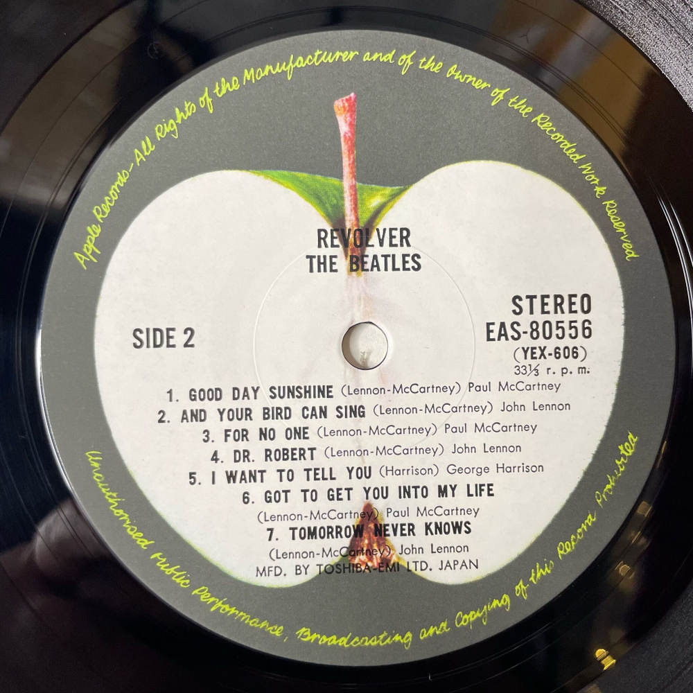 Винтажная виниловая пластинка LP The Beatles Revolver (Japan 1976) (Obi) Good Day Sunshine