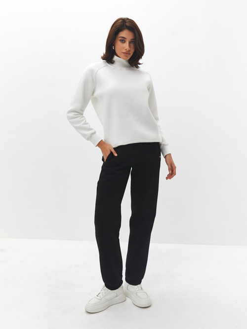 Брюки черные спортивные с начесом