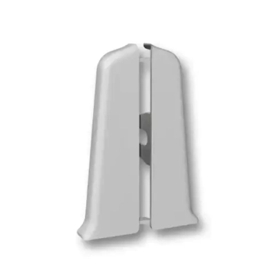 Заглушки Плинтуса Deconica Д55, 002 Светло-серый, (1 пара)