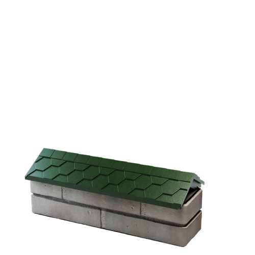 Парапет полимеркомпозитный Everest 130*510 (0,5 кирпич) зеленый