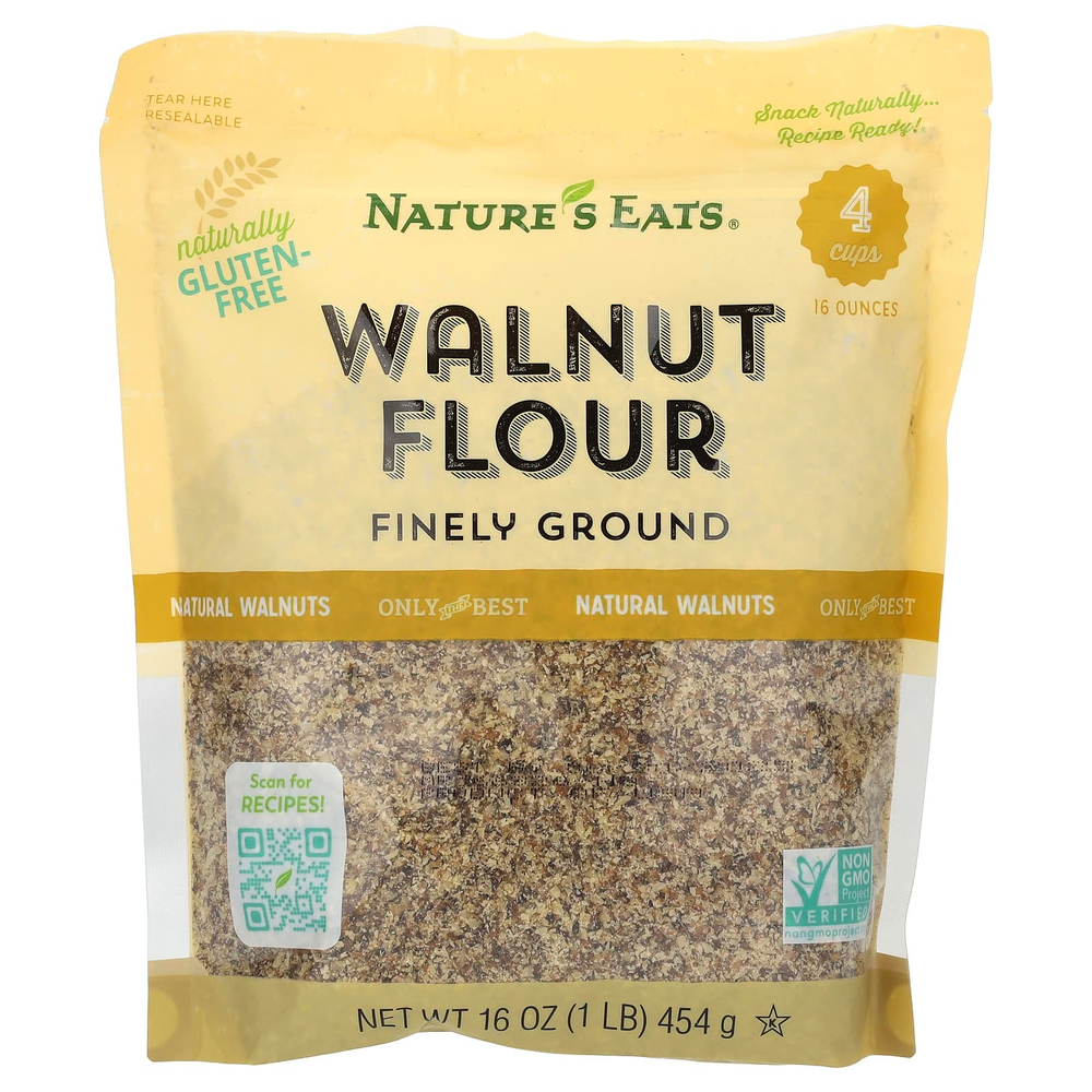 Nature's Eats, Грецкая ореховая мука, мелкого помола, 454 г (16 унций)