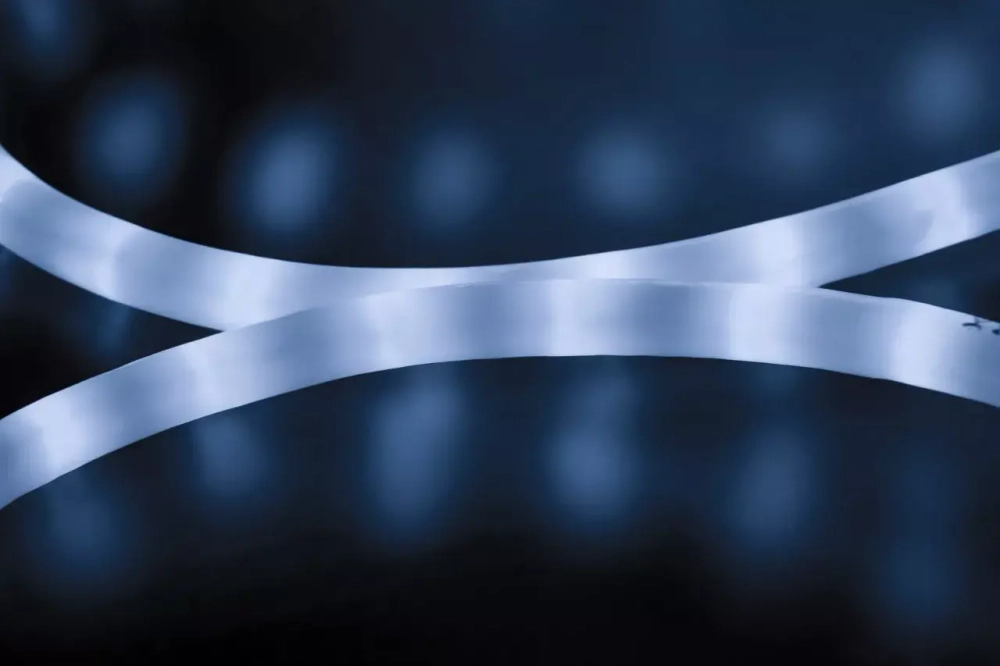 Дюралайт светодиодный 2-х проводной, диаметр 13 мм., 220В, холодные белые LED лампы 36 шт на 1 м., бухта 100 м., матовый, статика, Teamprof (TPF-DL-2WHM-100-240-W)