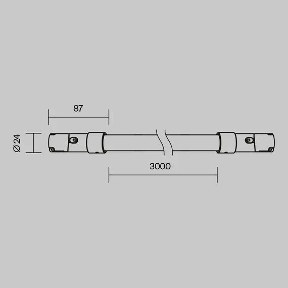 Трековый светильник Тау / Tau 3000К 48Вт 110° Technical tr209-1-48w3k-b