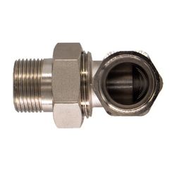 Соединитель СТМ с накид. гайкой угловой г/ш 3/4