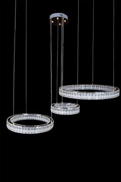 Подвесная люстра LED 2*252W 2900К/4000К/5800К LE3012/800-3F GD золото Delaina Leon