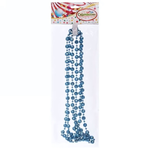 Бусы на ёлку 2м "Капельки", Сапфир (Серпантин)