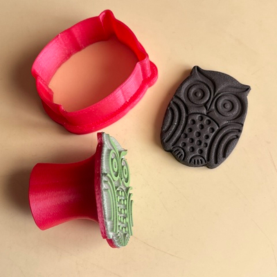 Штамп с вырубкой «Сова №2»