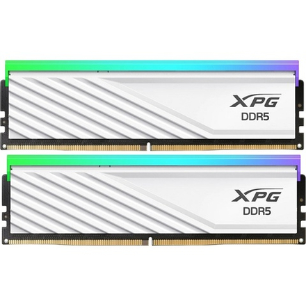 Модуль памяти DIMM DDR5 32Gb, 6000Mhz, 2x16Gb, ADATA XPG Lancer Blade RGB White (AX5U6000C3616G-DTLABRWH)