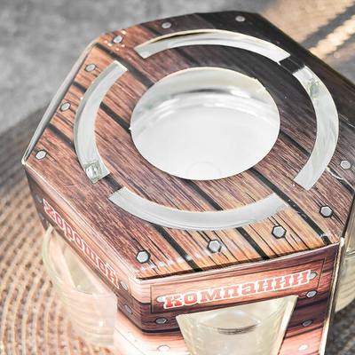 Набор 7 предметов (6 стопок 50мл, пепельница) без деколи