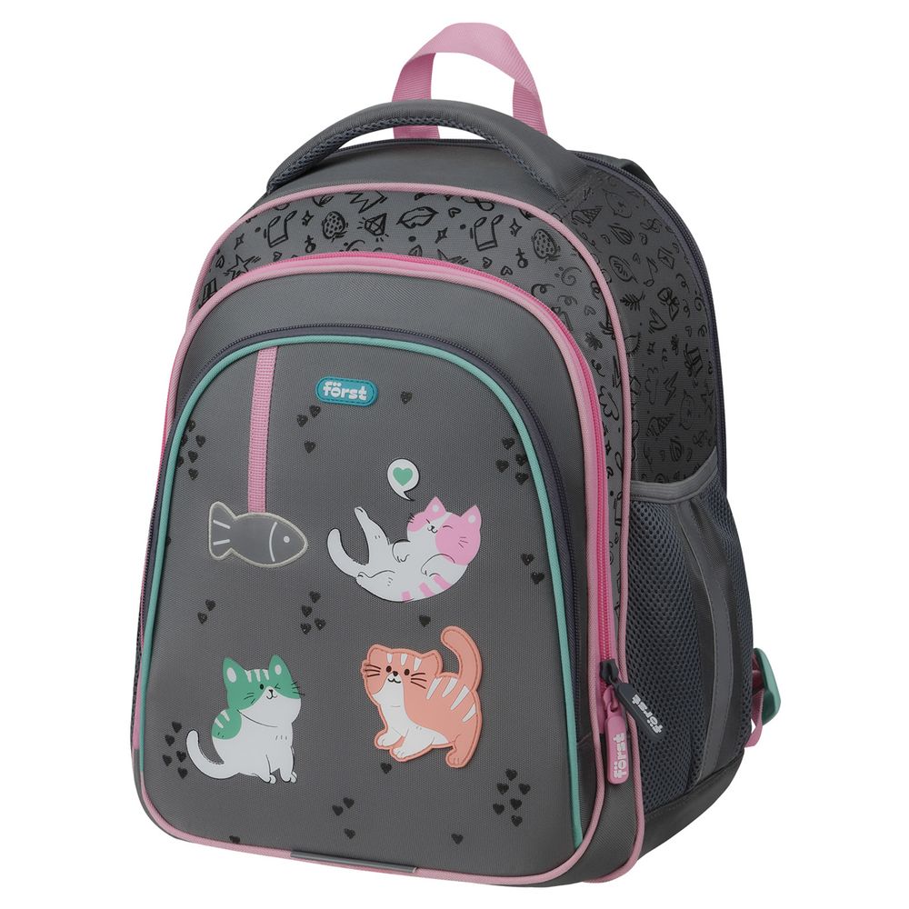 Ранец Forst F-Base Kittens 36х29х17см, 3 отд., с анатомической спинкой
