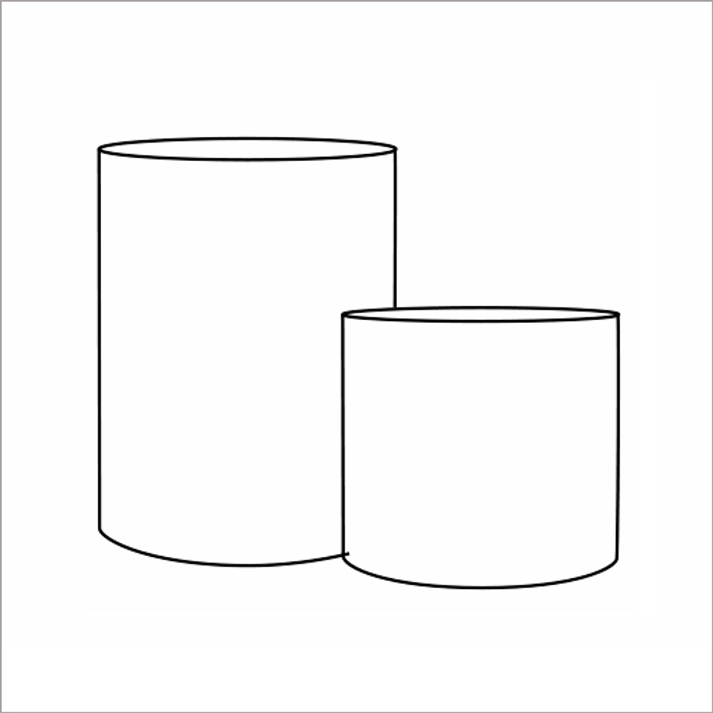 Кашпо, коллекция Surface, форма CYLINDER