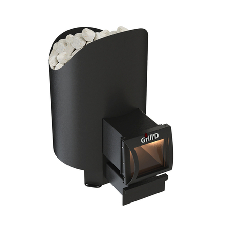 Дровяная банная печь Grill'D Aurora 160 Long (дверца со стеклом)