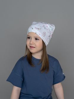 Косынка трикотажная СЬЮ (Розовые Лебеди)