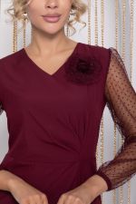 Платье Загадка ночи (бордовое) П12197-35 LT Collection