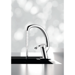 СМЕСИТЕЛЬ Д КУХНИ VODA FUTURE FT03 С ПОВОРОТНЫМ ИЗЛИВОМ