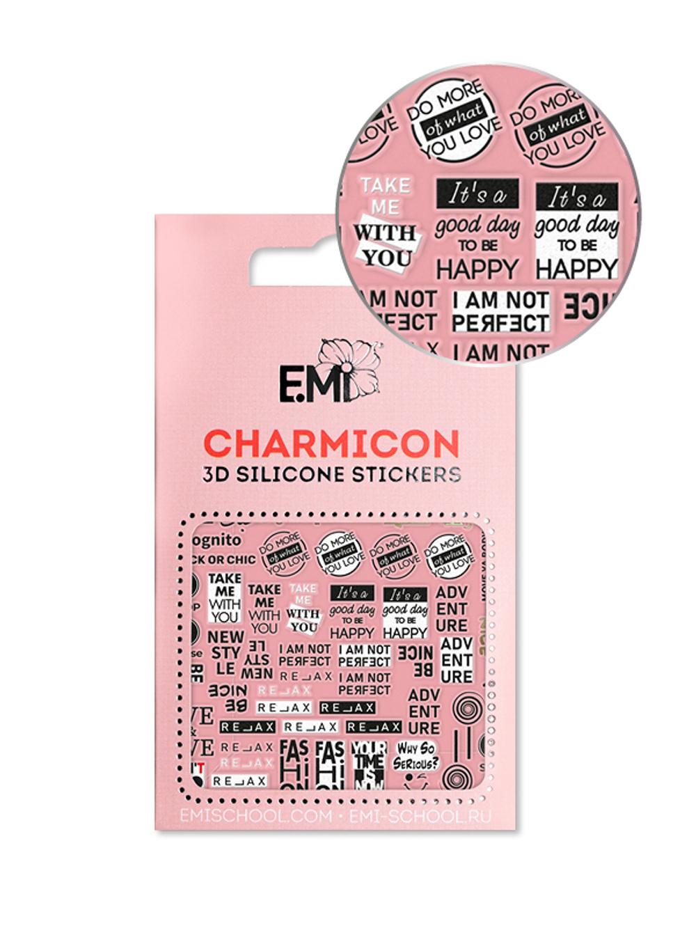 Charmicon 3D Silicone Stickers №144 Be Nice