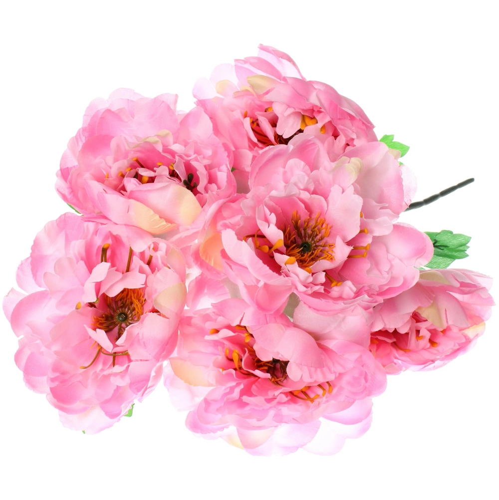 Искусственные цветы «Цветочная мелодия» Пионы 60см 7 цветков розовые