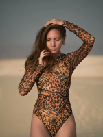 Купальник с рукавами "Leo Gold"