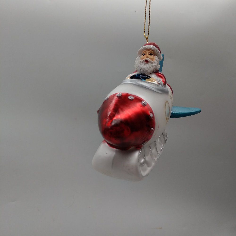 GAEM Украшение новогоднее "Дед Мороз на ракете", L11,5 W8 H8 см