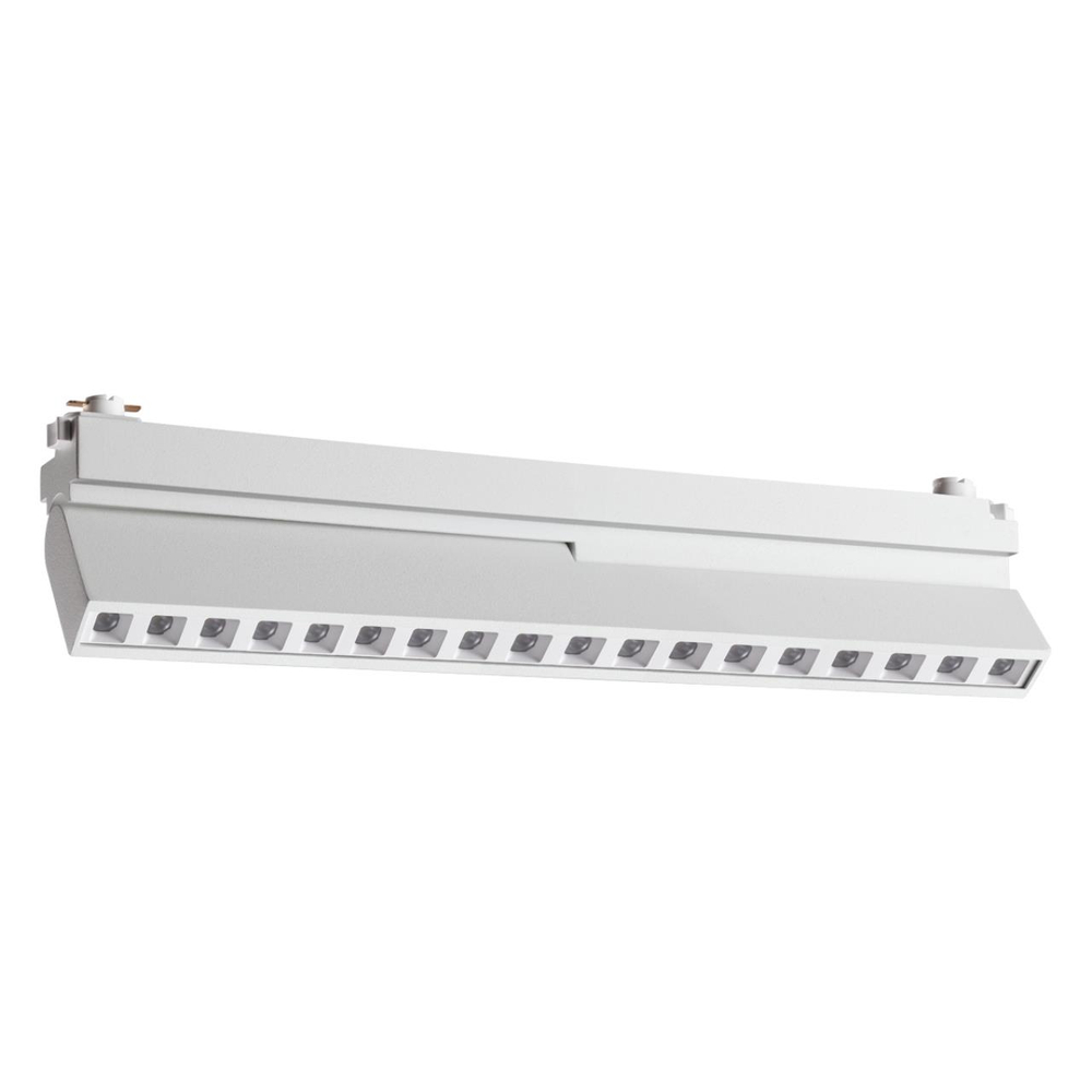 359740 PORT NT25 240 белый Однофазный двухжильный трековый светодиодный светильник с переключ. цв. температуры IP20 LED 18W 180-265V 2700К/3200К/4000К EOS