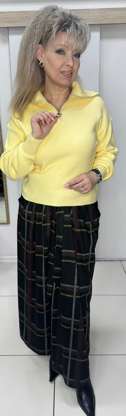 Джемпер-поло с воротником