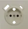 Donel R98 матовый кашемир накладка для розетки Schuko с зарядным устройством USB A+C, с защитными шт