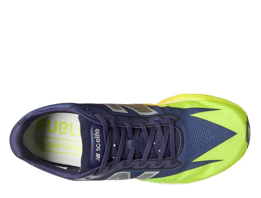 Кроссовки для бега мужские New Balance Fuelcell SuperComp Elite v5 M Тёмно-синий-Лайм
