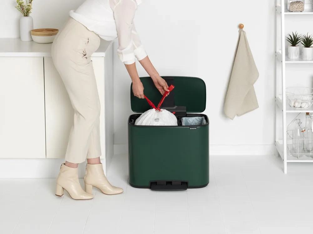 Brabantia Контейнер для сортировки мусора Bo 11+23л Pine Green 304125