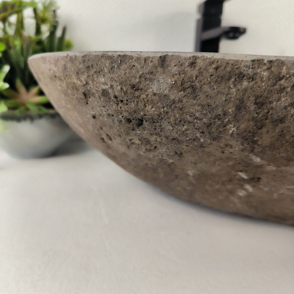 Раковина из речного камня RS-65018 62*48*15 0858