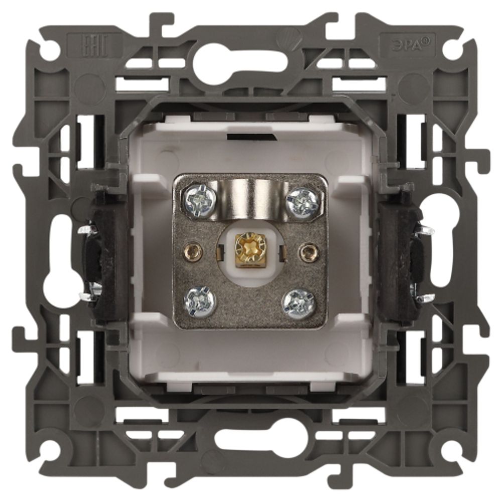 14-3101-05 ЭРА Розетка TV одиночная, IP20, Эра Elegance, антрацит