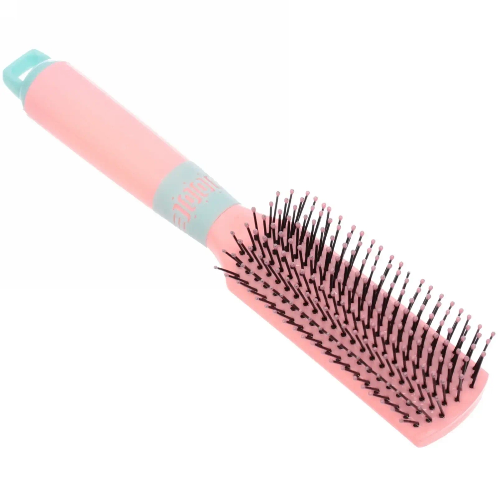 Расческа массажная «Marlene», вентиляционная, цвет розовый блик, 7*24 см (блистер Ultramarine)
