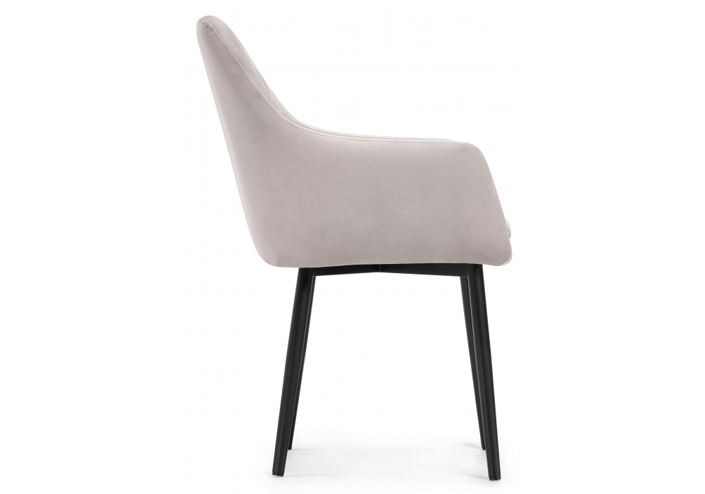 Стул на металлокаркасе Woodville на металлокаркасе Райнер MR -28, черный, ножки черные