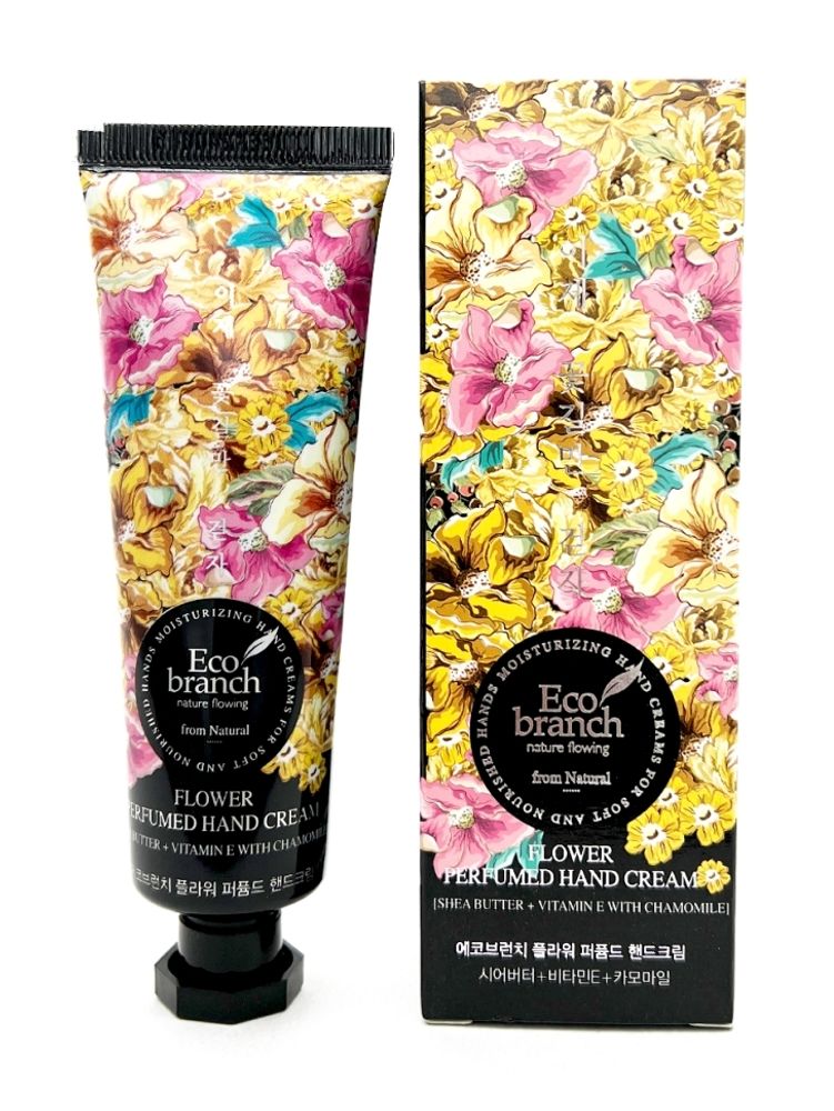Eco Branch Flower Perfumed Hand Cream Shea Butter With Chamomile крем для рук с экстрактом ромашки и маслом ши
