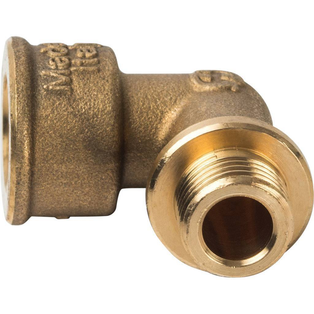 Угольник STOUT 1/4" ВР/НР с упором