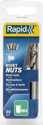 RAPID R:Rivets, М4, 20 шт, нержавеющая заклепка (5000671)