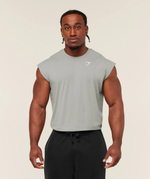 Майка GYMSHARK Critical Cut Off Tank Grey