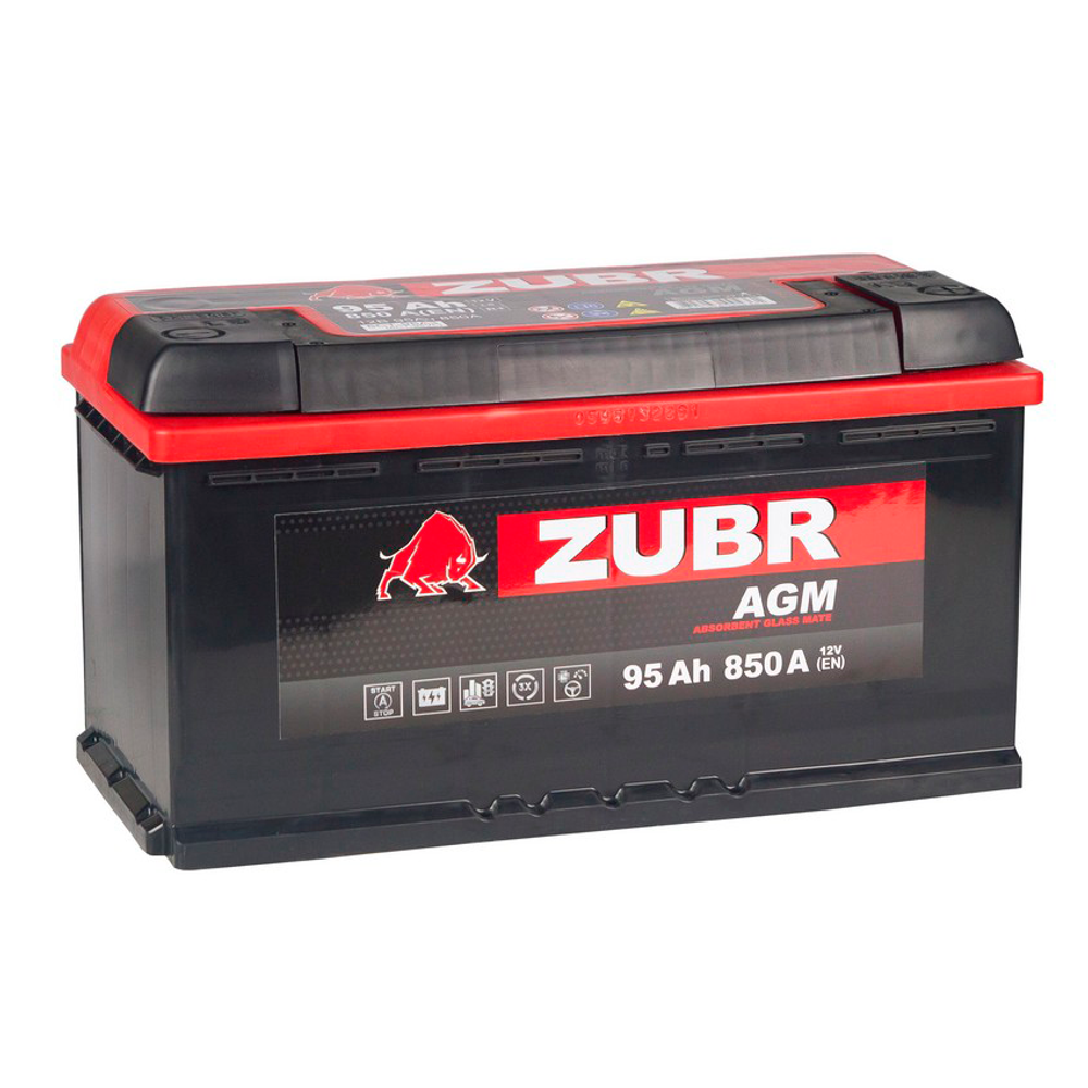 Аккумулятор ZUBR AGM (95Ah, 850A, R+)