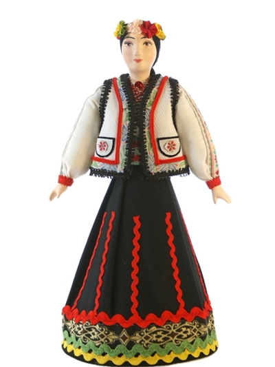 Кукла фарфоровая Молдаванка