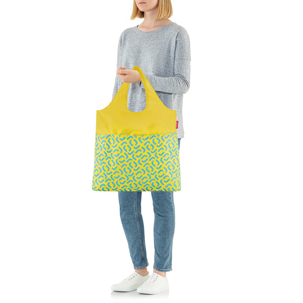 Сумка складная mini maxi shopper plus signature lemon