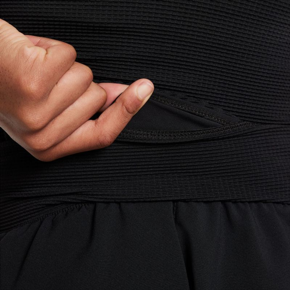 Шорты для девочки теннисные Nike Girls Dri-FIT - чёрные/белые