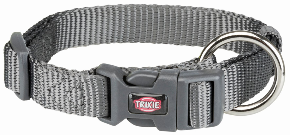 Ошейник Premium, S–M: 30–45 см/ 15 мм, графит, Trixie