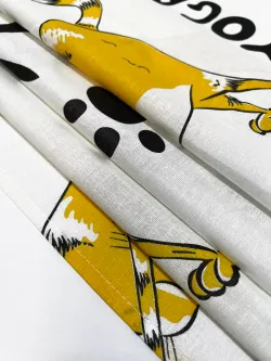 Наволочка комплект 2шт бязь Сказка "Yogacat" 45х45 см на молнии