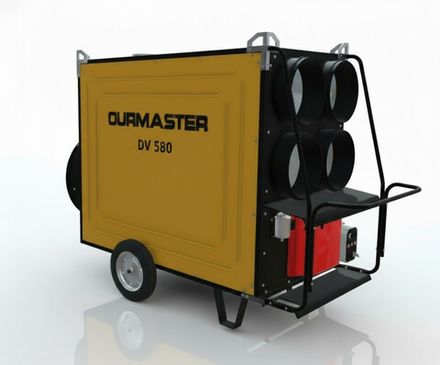Тепловая пушка дизельная OURMASTER DV 580 - непрямого нагрева / 185 кВт / промышленная