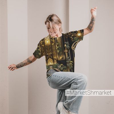 Футболка женская оверсайз с принтом 