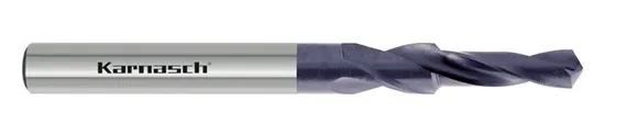 Короткое ступенчатое сверло Karnasch M3 с покрытием TITAN-TEC, 90°, HSS-XE, DIN 1897, арт. 40.2060.030